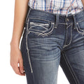 Jeans R.E.A.L Entwined Stretch Tiro Medio Corte de Bota