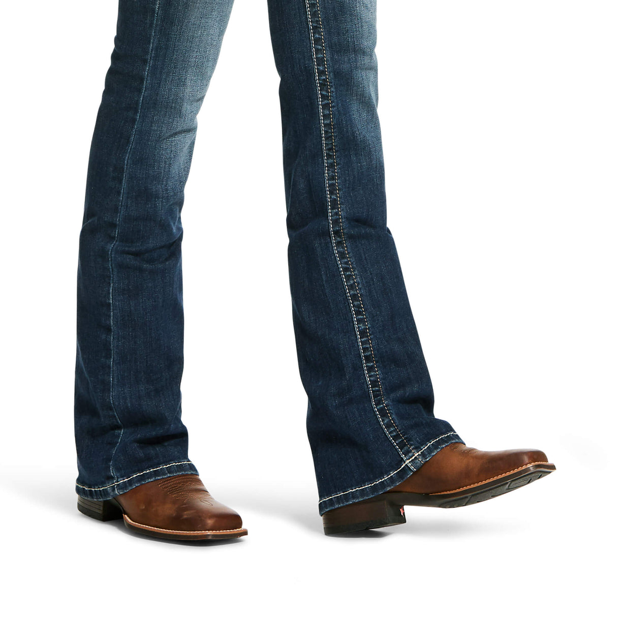 Jeans R.E.A.L Entwined Festival Stretch Tiro Medio Corte De Bota