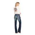 Jeans Stretch Entwined Tiro Medio Corte de Bota