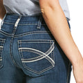 Jeans R.E.A.L. Shayla Tiro Medio Corte de Bota