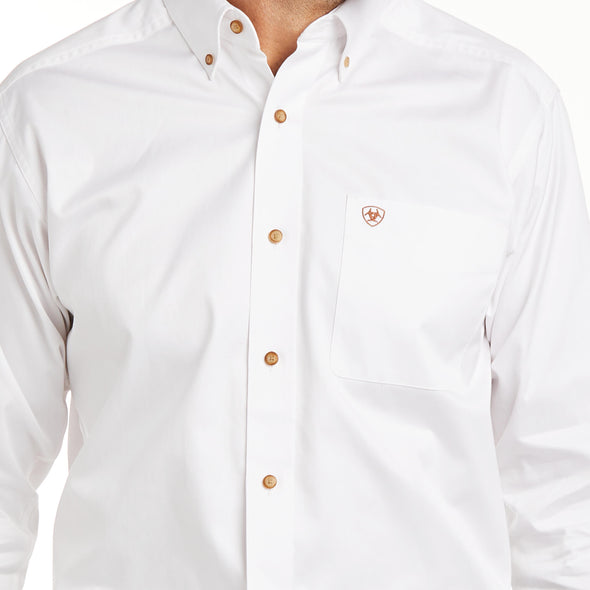 Camisa Ariat Solid Twill Blanco