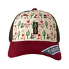 Gorra Ariat visera tinta con estampado de cactus