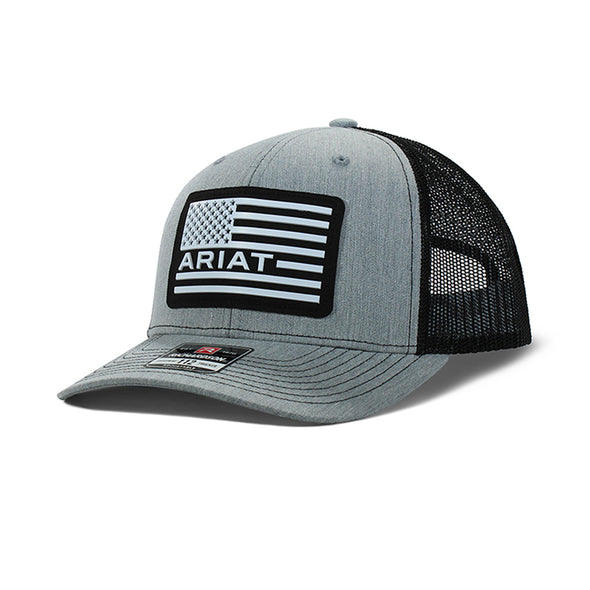 Gorra Ariat Gris Bandera USA