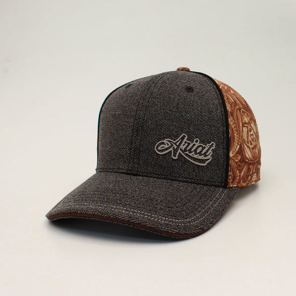 GORRA ARIAT MENS  BACK BROWN FLORAL GREY