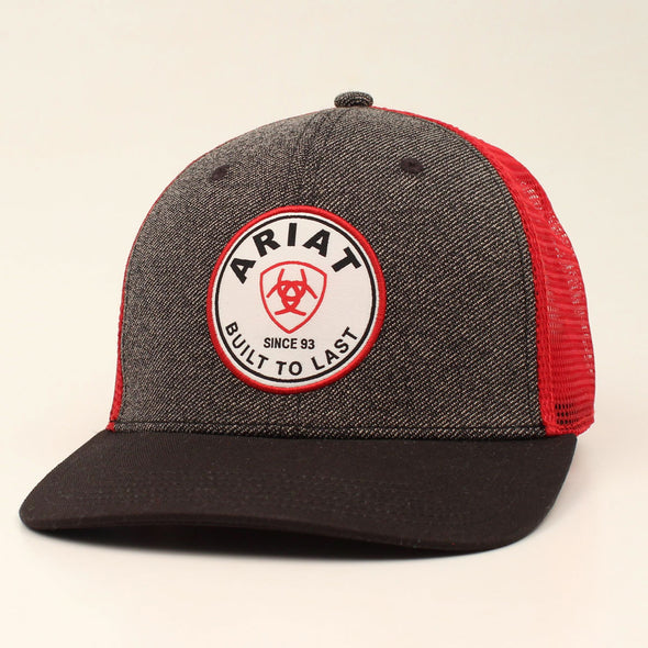 GORRA ARIAT SNAP BACK PATCH RED GRAY