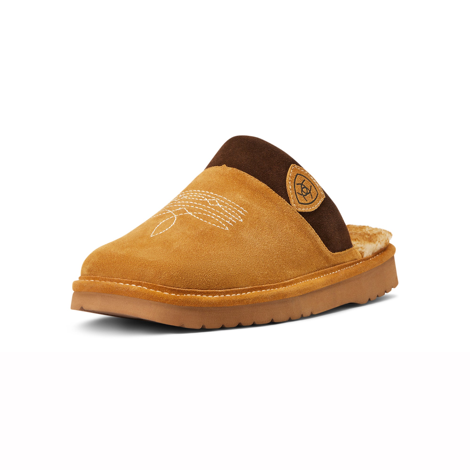 Pantuflas Ariat Snuggle Mujer Beige Leather Pantuflas Ariat