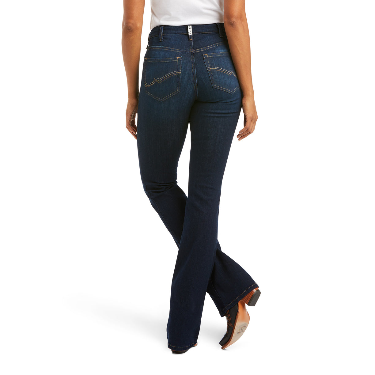 Jeans R.E.A.L. Ballary Tiro Alto Corte de Bota