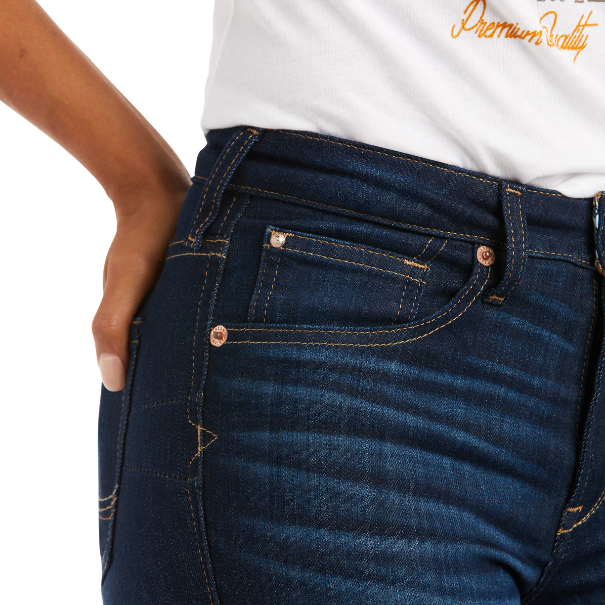 Jeans R.E.A.L. Ballary Tiro Alto Corte de Bota