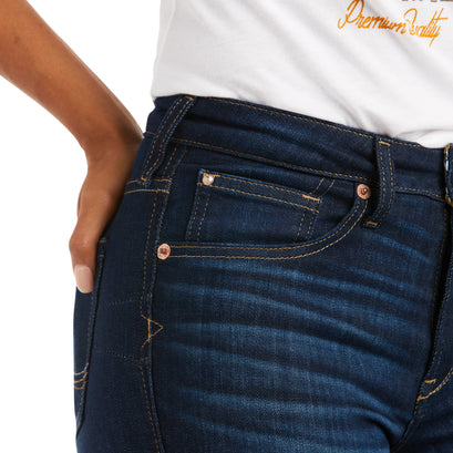 Jeans R.E.A.L. Ballary Tiro Alto Corte de Bota