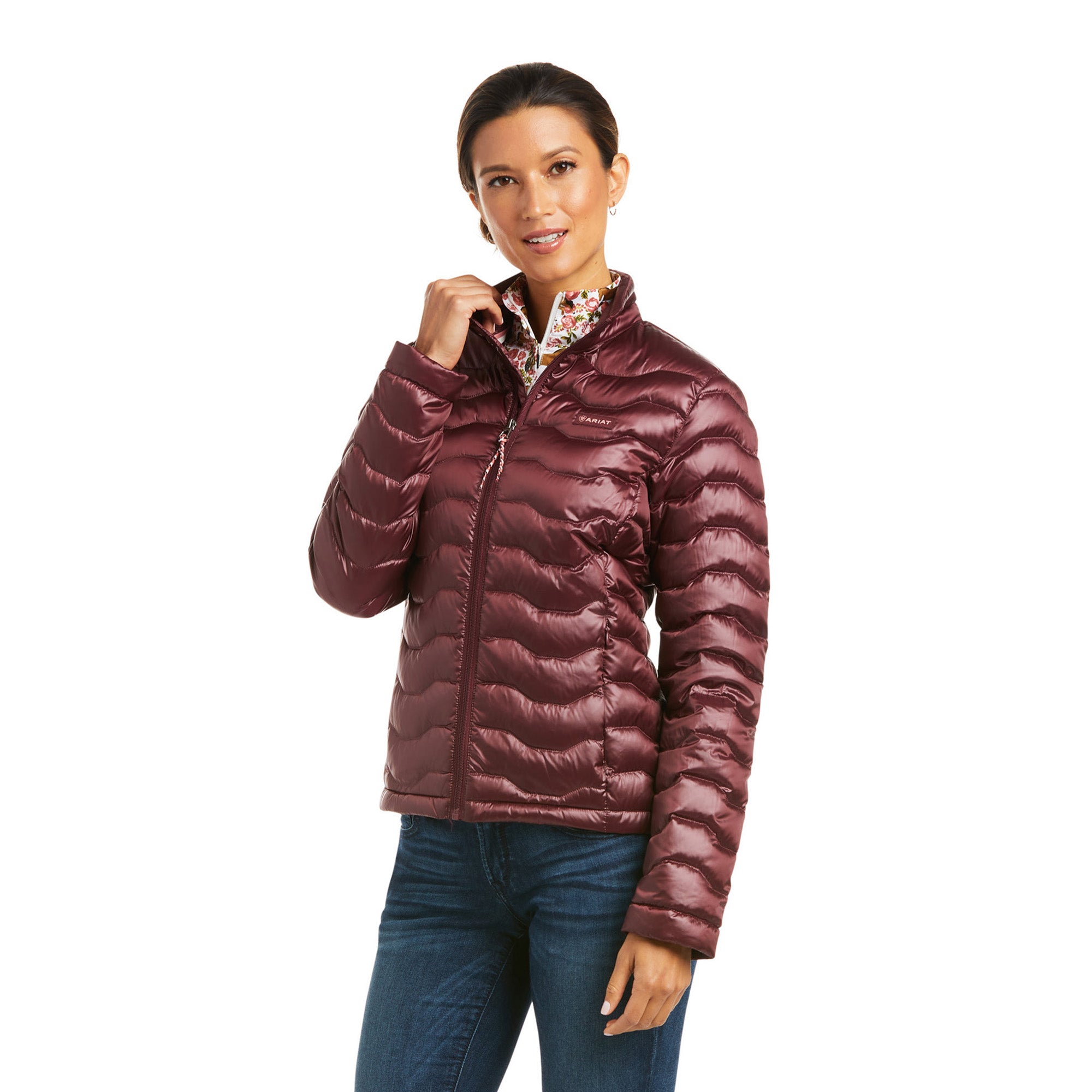 Chamarra Ideal 3.0 Iridescent Windsor Wine Ariat Mexico