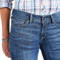 Jeans R.E.A.L. Kylee Tiro Medio Corte de Bota