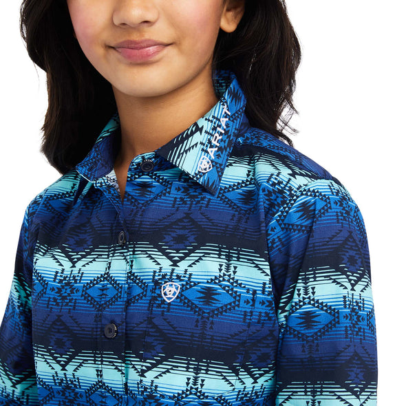 Camisa Ariat Infantil Team Kirby Stretch Maison Print