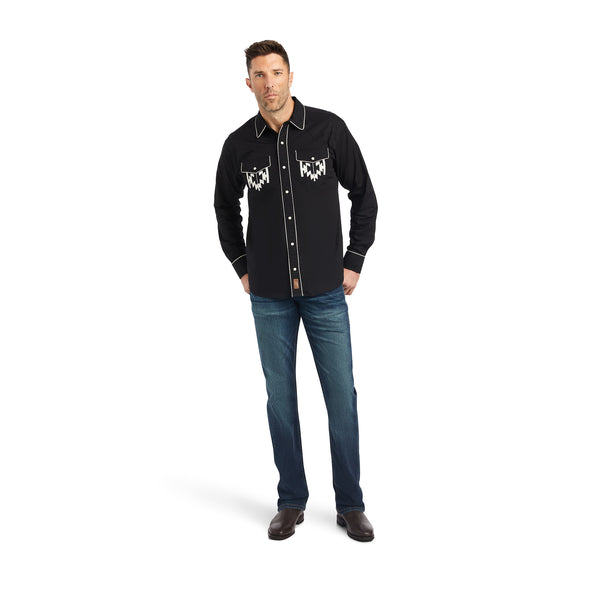 Camisa Ariat Chimayo Corte Retro Botón a Presión