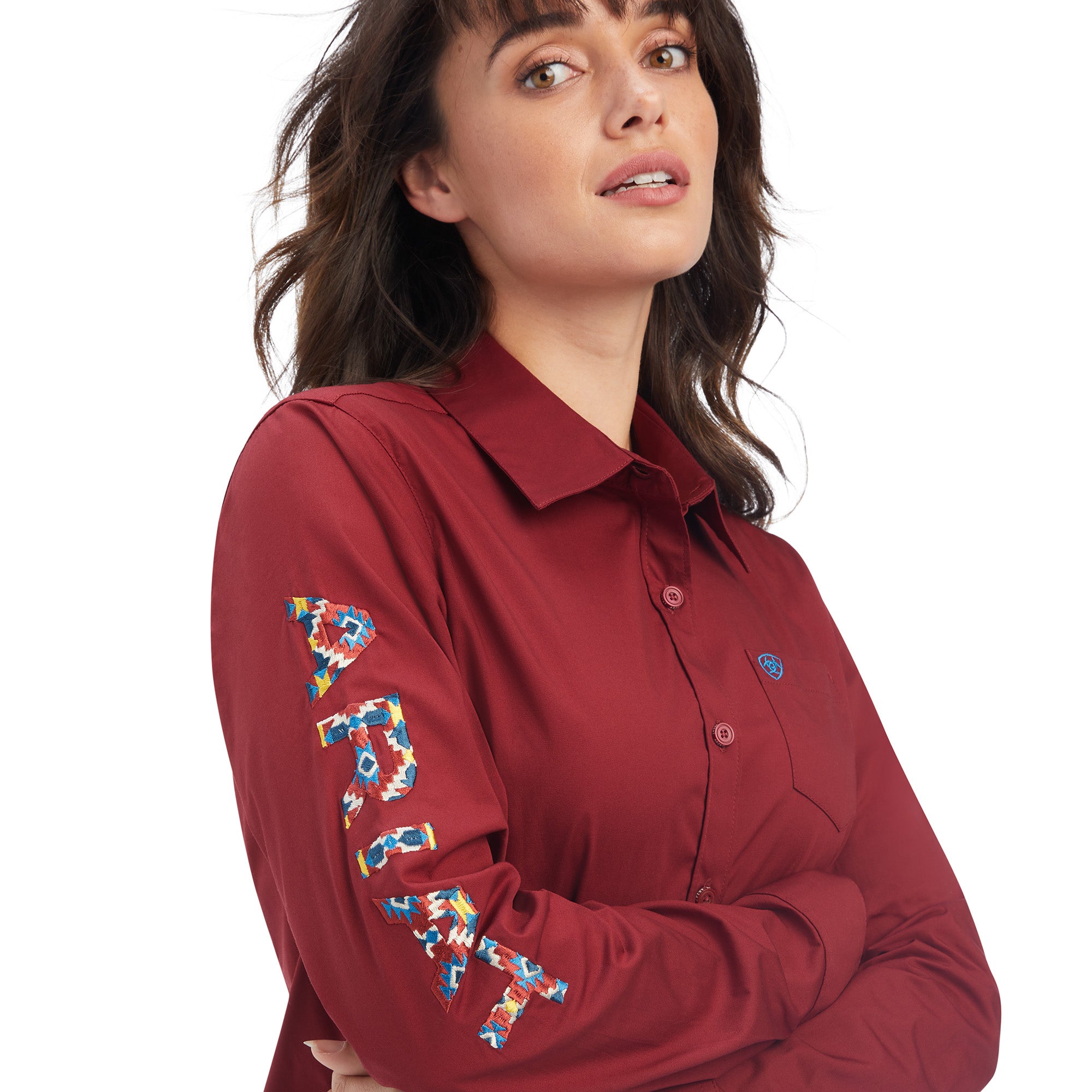 Camisa Ariat Team Kirby Stretch Rouge Red Ariat Mexico
