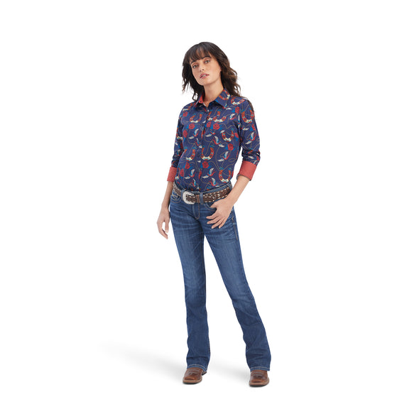Camisa Ariat Kirby Stretch Ropey Rose