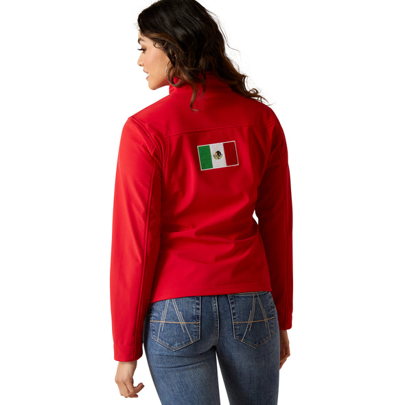 Chamarra Softshell Team México Rojo