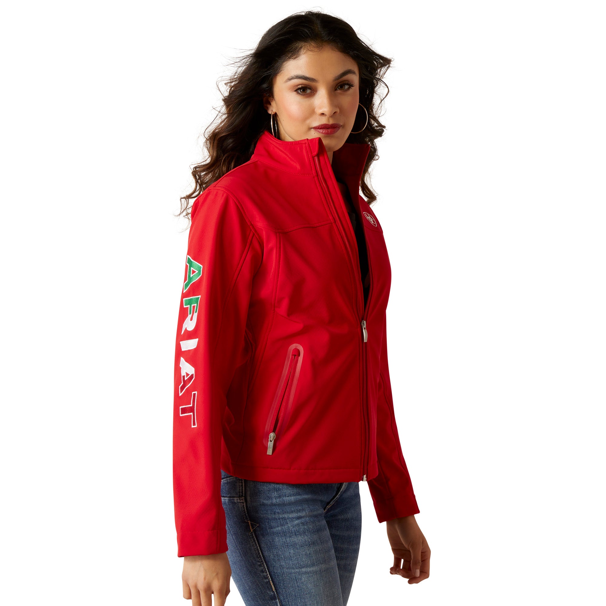 Chamarra ariat mujer roja clearance