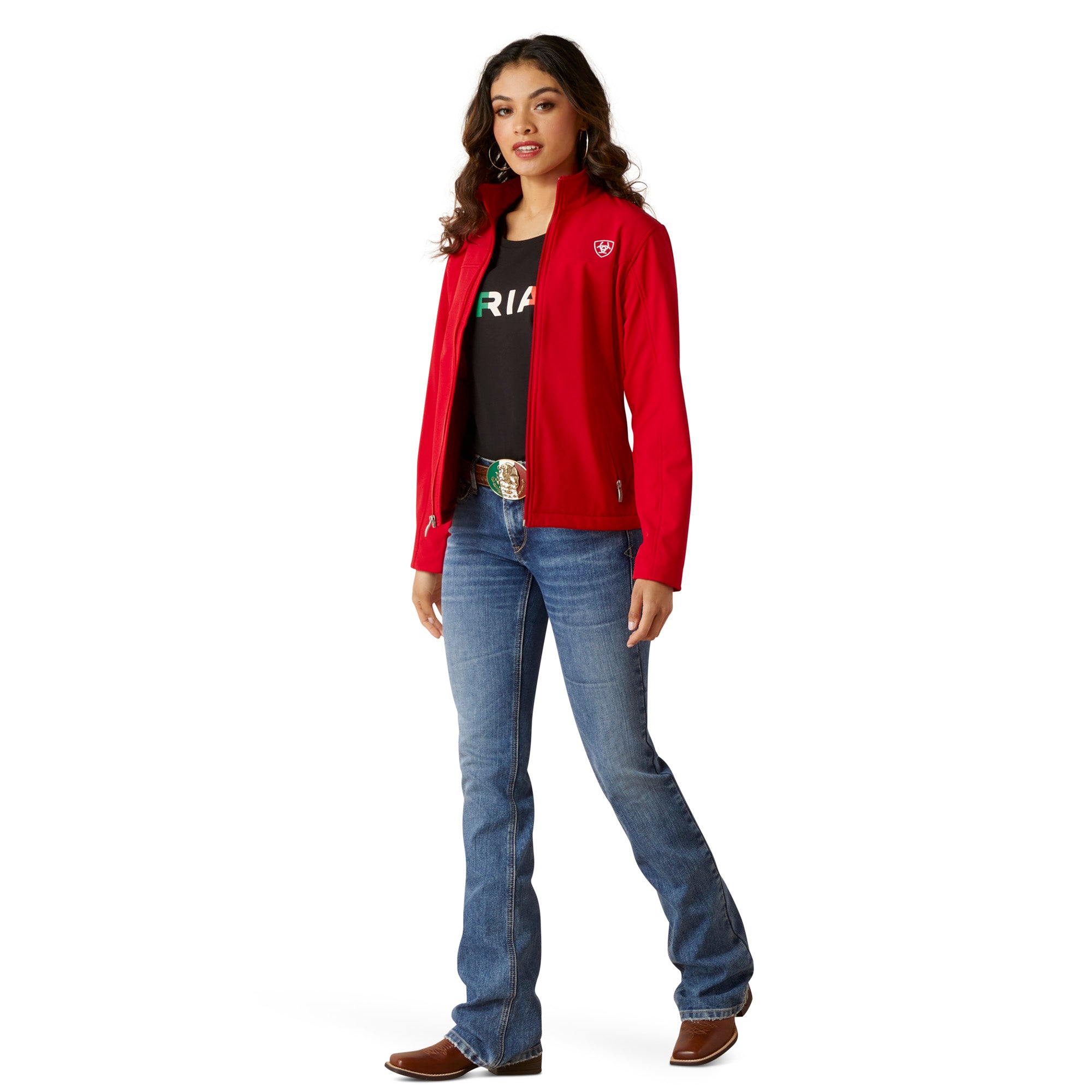 Chamarra ariat mujer roja clearance