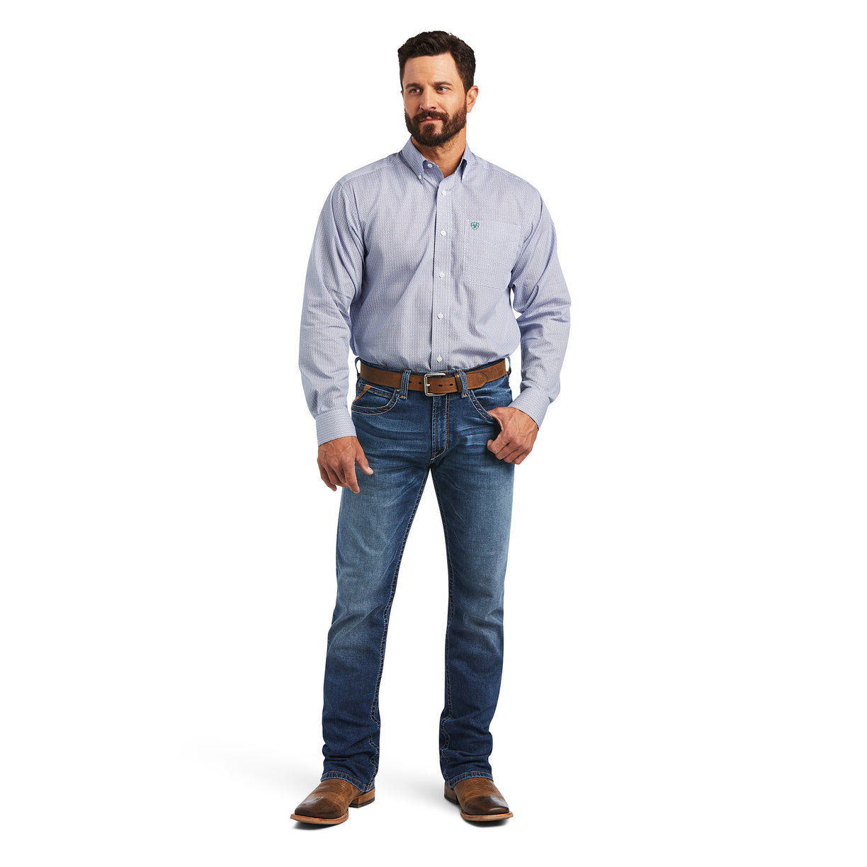 Camisa Ariat Libre de Arrugas Sire Corte Clásico