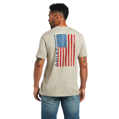 Playera Ariat Woodgrain Flag