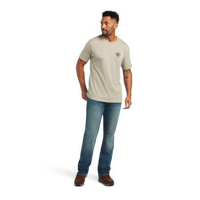 Playera Ariat Woodgrain Flag