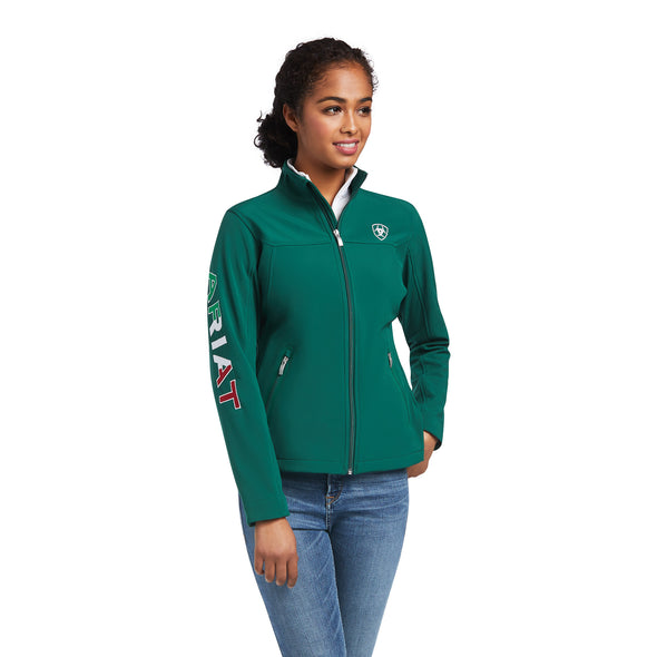 Chamarra Softshell Team México Verde