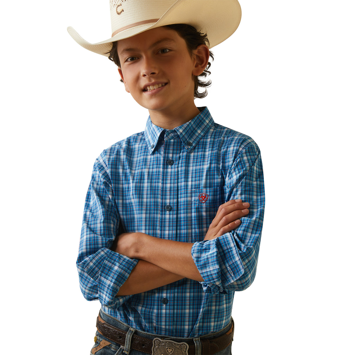 Camisa Ariat Infantil Pro Series Leyton