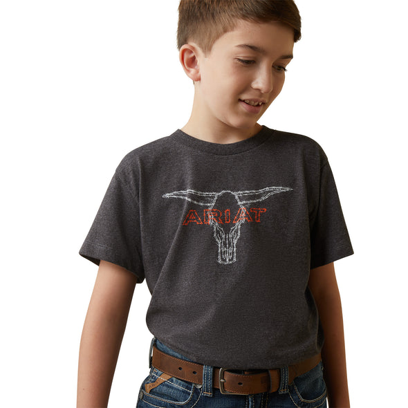 Playera Ariat Infantil Barbed Wire Steer