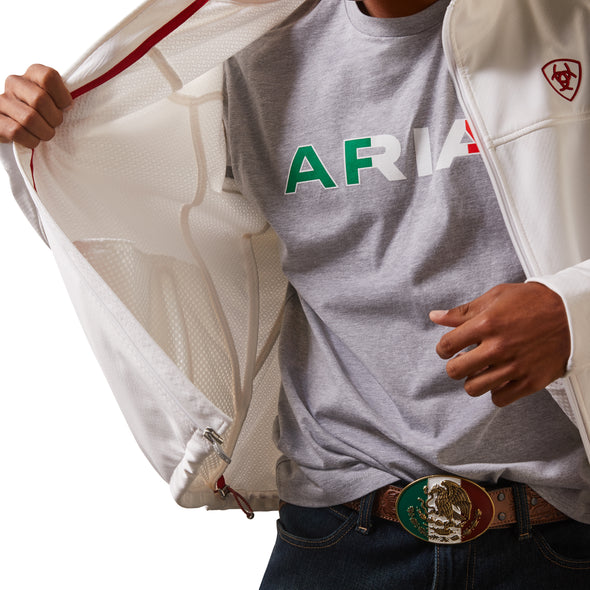 Chamarra Ariat New Team Softshell México Blanco