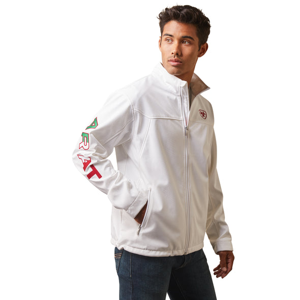 Chamarra Ariat New Team Softshell México Blanco