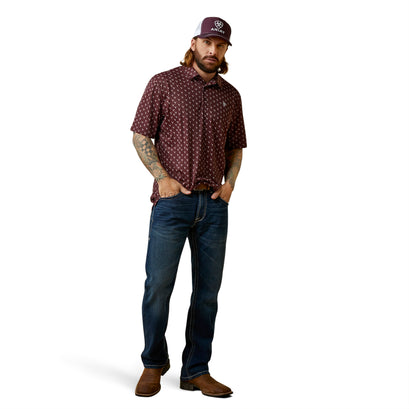 Polo Ariat All Over Print Malbec