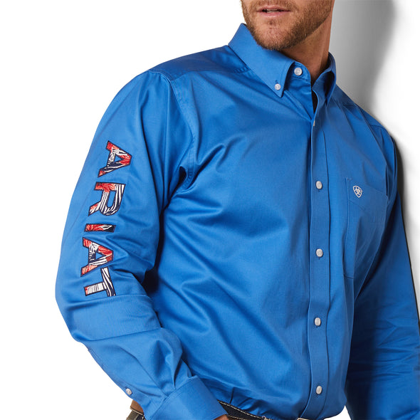 Camisa Team Logo Twill Campanula Corte Fitted