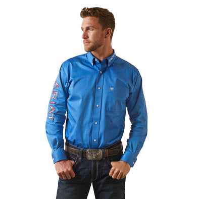 Camisa Team Logo Twill Campanula Corte Fitted
