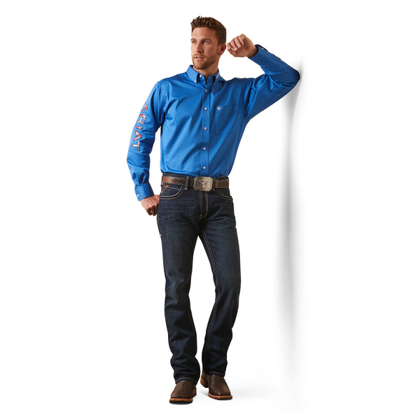 Camisa Team Logo Twill Campanula Corte Fitted