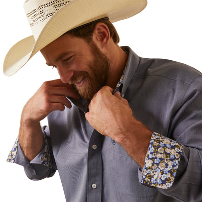 Camisa Libre de Arrugas Solid Pinpoint Oxford Corte Clásico