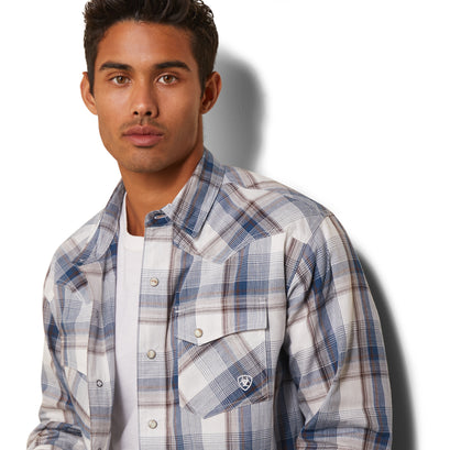 Camisa Ariat Haston Corte Retro Botón a Presión