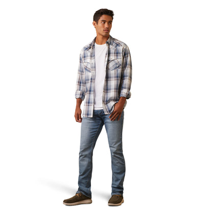 Camisa Ariat Haston Corte Retro Botón a Presión