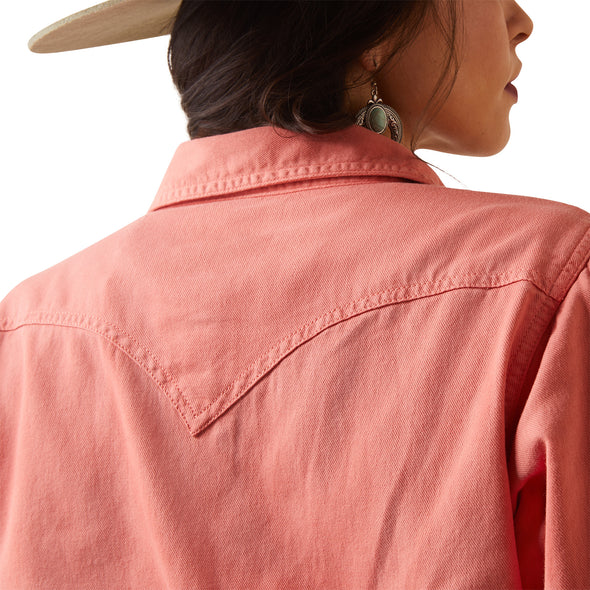 Camisa Ariat R.E.A.L. Jurlington Faded Brick Botón a Presión
