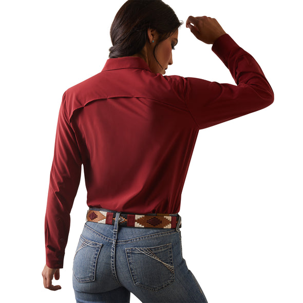 Camisa Ariat VentTEK Stretch Pomegranate
