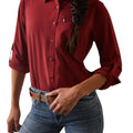 Camisa Ariat VentTEK Stretch Pomegranate