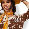 Suéter Ariat Real Hide Crew
