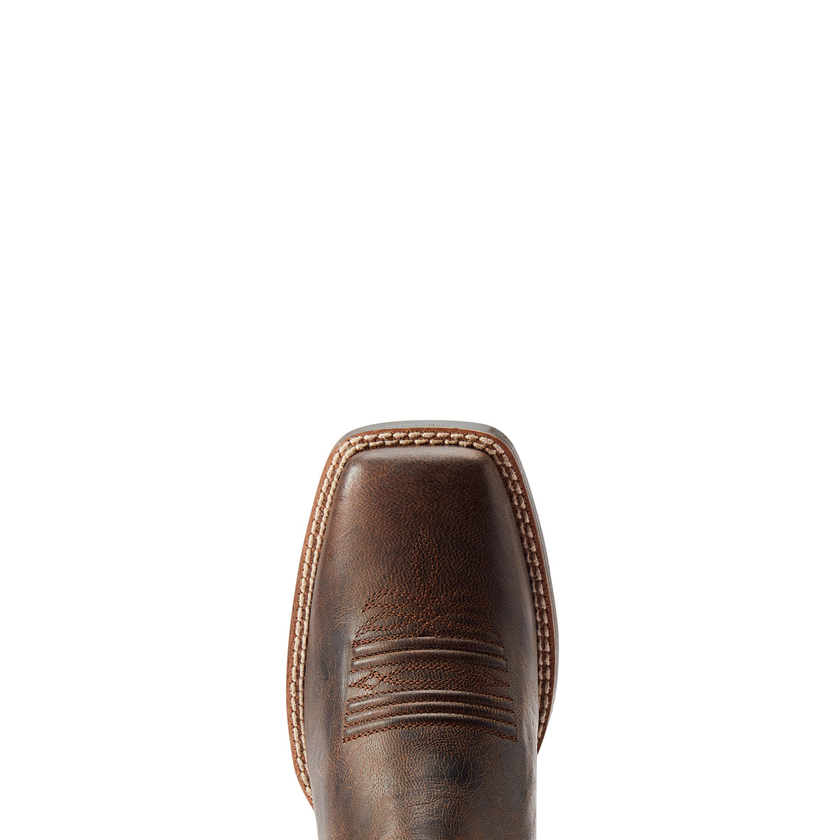 Bota Vaquera Round Up Worn Mocha Cremallera Trasera